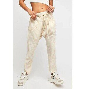 Free People Cream Wide Leg Pants